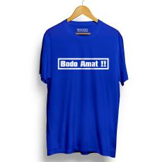 Walexa Kaos Distro BODO AMAT Biru Promo Baju Kaos Murah Lengan Pendek